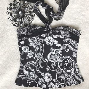 NWT BHWM silk halter top